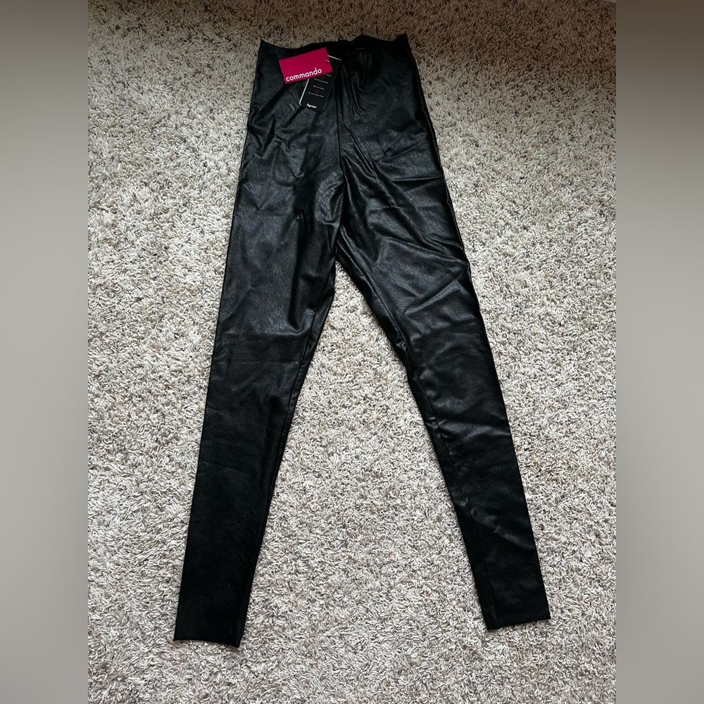 Commando Control Top Faux Leather Leggings